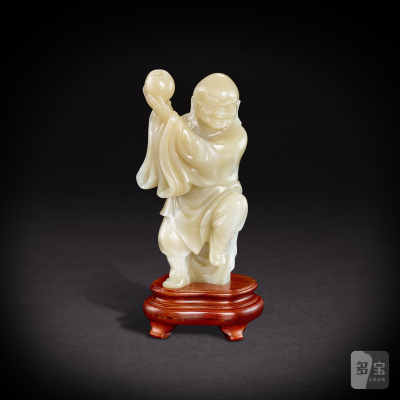 A set of eighteen jade Luohan figures, 20th century | 二十世紀 玉雕十八羅漢一套 - 图33